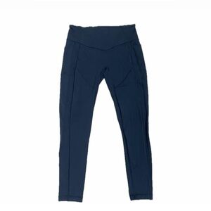 LULULEMON All the Right Places Pant  Navy Blue Leggings with Pockets Size [12].